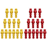 Maxbell Maxbell 26x Table Soccer Men Player Toys Home Foosball Table Parts Birthday Game Toy Red Yellow