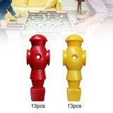 Maxbell Maxbell 26x Table Soccer Men Player Toys Home Foosball Table Parts Birthday Game Toy Red Yellow