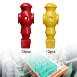 Maxbell Maxbell 26x Table Soccer Men Player Toys Home Foosball Table Parts Birthday Game Toy Red Yellow