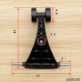 Maxbell Maxbell Children's Twist Car Wheel Accessory Front Wheel Triangle Wheel Repair Quiet Black