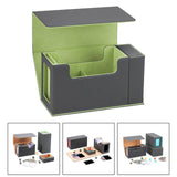 Maxbell Maxbell Card Game Storage Box Protective Lightweight Holder Card Gathering Deck Case Green