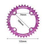 Maxbell Maxbell Bike Chainring Supplies Modification Chain Ring for Road Bike Riding Cycling Purple