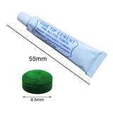 Maxbell Maxbell Pool Tip and Glue Kit Snooker Replacement for Sports Indoor Game Enthusiasts Diameter 0.95cm