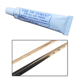Maxbell Maxbell Pool Tip and Glue Kit Snooker Replacement for Sports Indoor Game Enthusiasts Diameter 0.95cm