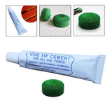 Maxbell Maxbell Pool Tip and Glue Kit Snooker Replacement for Sports Indoor Game Enthusiasts Diameter 0.95cm