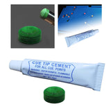 Maxbell Maxbell Pool Tip and Glue Kit Snooker Replacement for Sports Indoor Game Enthusiasts Diameter 1.1cm