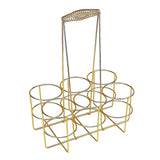 Maxbell Maxbell Sports Water Bottle Carrier Basket Water Bottle Holder for Camping Gym Party Gold 33x25.5x17cm