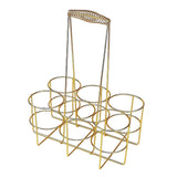 Maxbell Maxbell Sports Water Bottle Carrier Basket Water Bottle Holder for Camping Gym Party Gold 33x25.5x17cm