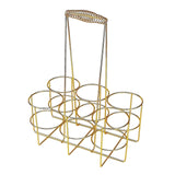 Maxbell Maxbell Sports Water Bottle Carrier Basket Water Bottle Holder for Camping Gym Party Gold 33x25.5x17cm