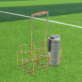 Maxbell Maxbell Sports Water Bottle Carrier Basket Water Bottle Holder for Camping Gym Party Gold 33x25.5x17cm