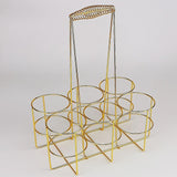 Maxbell Maxbell Sports Water Bottle Carrier Basket Water Bottle Holder for Camping Gym Party Gold 33x25.5x17cm