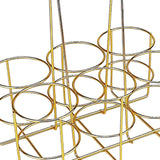 Maxbell Maxbell Sports Water Bottle Carrier Basket Water Bottle Holder for Camping Gym Party Gold 33x25.5x17cm