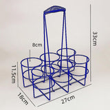 Maxbell Maxbell Sports Water Bottle Carrier Basket Water Bottle Holder for Camping Gym Party Blue 33x27x18cm