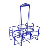 Maxbell Maxbell Sports Water Bottle Carrier Basket Water Bottle Holder for Camping Gym Party Blue 33x27x18cm