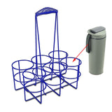 Maxbell Maxbell Sports Water Bottle Carrier Basket Water Bottle Holder for Camping Gym Party Blue 33x27x18cm