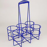 Maxbell Maxbell Sports Water Bottle Carrier Basket Water Bottle Holder for Camping Gym Party Blue 33x27x18cm