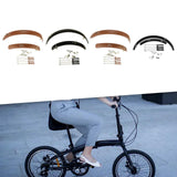 Maxbell Maxbell Folding Bike Mudguard Front & Rear Fenders Mud Guard for Bike Riding Outdoor 16inch Brown