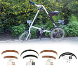 Maxbell Maxbell Folding Bike Mudguard Front & Rear Fenders Mud Guard for Bike Riding Outdoor 16inch Brown