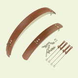 Maxbell Maxbell Folding Bike Mudguard Front & Rear Fenders Mud Guard for Bike Riding Outdoor 16inch Brown