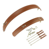 Maxbell Maxbell Folding Bike Mudguard Front & Rear Fenders Mud Guard for Bike Riding Outdoor 16inch Brown