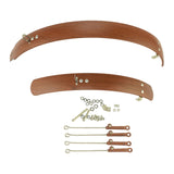 Maxbell Maxbell Folding Bike Mudguard Front & Rear Fenders Mud Guard for Bike Riding Outdoor 16inch Brown