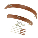 Maxbell Maxbell Folding Bike Mudguard Front & Rear Fenders Mud Guard for Bike Riding Outdoor 16inch Brown