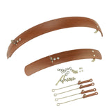 Maxbell Maxbell Folding Bike Mudguard Front & Rear Fenders Mud Guard for Bike Riding Outdoor 16inch Brown