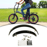 Maxbell Maxbell Folding Bike Mudguard Front & Rear Fenders Mud Guard for Bike Riding Outdoor 16inch Brown