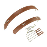 Maxbell Maxbell Folding Bike Mudguard Front & Rear Fenders Mud Guard for Bike Riding Outdoor 20inch Brown
