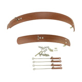 Maxbell Maxbell Folding Bike Mudguard Front & Rear Fenders Mud Guard for Bike Riding Outdoor 20inch Brown