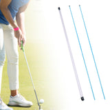 Maxbell Maxbell 2x Golf Alignment Sticks with Storage Tube for Swing Practice Golf Accessory 80cm Blue