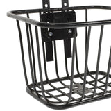 Maxbell Maxbell Bicycle Bike Front Handlebar Basket with Hooks Black for Commuting Universal