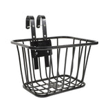 Maxbell Maxbell Bicycle Bike Front Handlebar Basket with Hooks Black for Commuting Universal