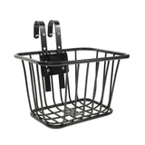 Maxbell Maxbell Bicycle Bike Front Handlebar Basket with Hooks Black for Commuting Universal