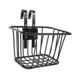 Maxbell Maxbell Bicycle Bike Front Handlebar Basket with Hooks Black for Commuting Universal