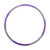 Maxbell Maxbell Weighted Hoop Stainless Steel Inner Tube Colorful Workout Hoop for Women Men Purple Gray Style A
