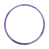 Maxbell Maxbell Weighted Hoop Stainless Steel Inner Tube Colorful Workout Hoop for Women Men Purple Gray Style A