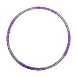 Maxbell Maxbell Weighted Hoop Stainless Steel Inner Tube Colorful Workout Hoop for Women Men Purple Gray Style A