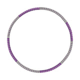 Maxbell Maxbell Weighted Hoop Stainless Steel Inner Tube Colorful Workout Hoop for Women Men Purple Gray Style B