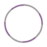 Maxbell Maxbell Weighted Hoop Stainless Steel Inner Tube Colorful Workout Hoop for Women Men Purple Gray Style B