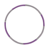 Maxbell Maxbell Weighted Hoop Stainless Steel Inner Tube Colorful Workout Hoop for Women Men Purple Gray Style B
