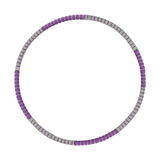Maxbell Maxbell Weighted Hoop Stainless Steel Inner Tube Colorful Workout Hoop for Women Men Purple Gray Style B
