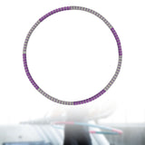 Maxbell Maxbell Weighted Hoop Stainless Steel Inner Tube Colorful Workout Hoop for Women Men Purple Gray Style B