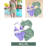 Maxbell Maxbell Womens Bikini Swimsuit Triangle Bikini Bathing suits for Spas Swimming Pools M