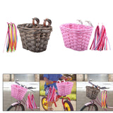 Maxbell Maxbell Kids Bike Basket Detachable Bicycle Front Basket for Children Sports Cycling Pink