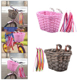 Maxbell Maxbell Kids Bike Basket Detachable Bicycle Front Basket for Children Sports Cycling Pink