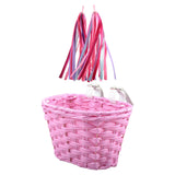 Maxbell Maxbell Kids Bike Basket Detachable Bicycle Front Basket for Children Sports Cycling Pink