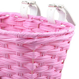 Maxbell Maxbell Kids Bike Basket Detachable Bicycle Front Basket for Children Sports Cycling Pink