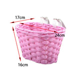 Maxbell Maxbell Kids Bike Basket Detachable Bicycle Front Basket for Children Sports Cycling Pink