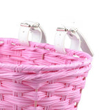 Maxbell Maxbell Bike Basket Detachable Multifunction Bicycle Basket for Boys Children Sports Pink